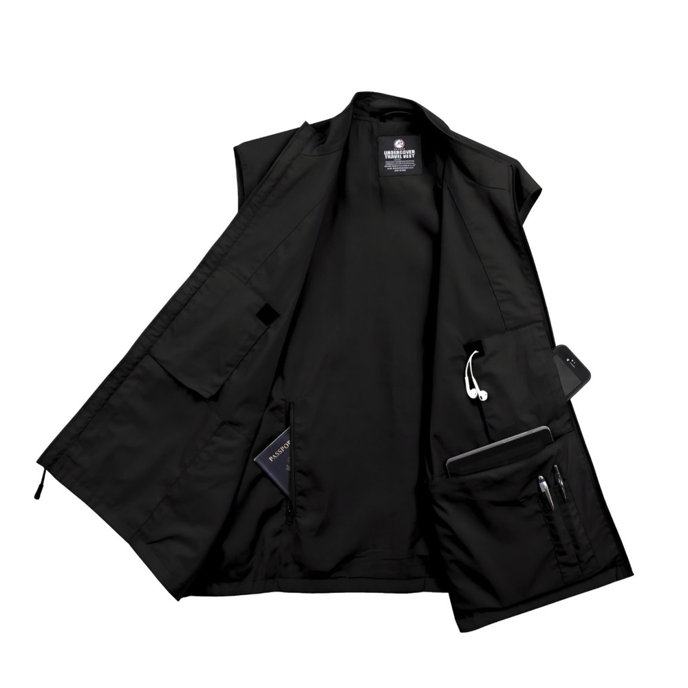 Rothco Undercover Travel Vest Men's Medium-Black